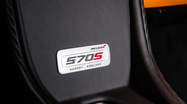 McLaren 570S Track Pack - seat detail