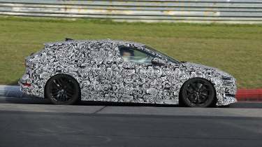 Audi S6 e-tron (camouflaged) - side action