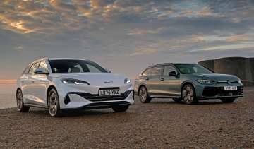 BYD Seal 6 Touring and Volkswagen Passat Estate - front static 