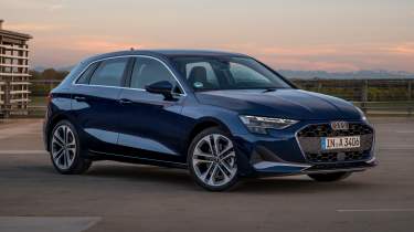 Updated Audi A3 - static front 3/4 blue