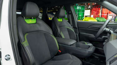 New Kia EV5 GT at the Brussels Motor Show - front seats