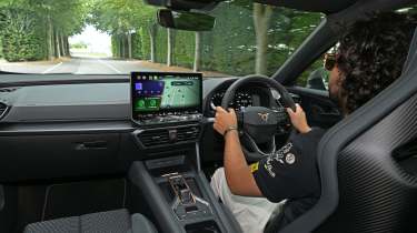 Jordan Katsianis driving the Cupra Formentor VZ5