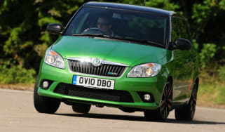 Skoda Fabia vRS front cornering