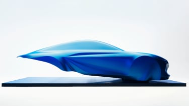 Alpine A110 sculpture - side