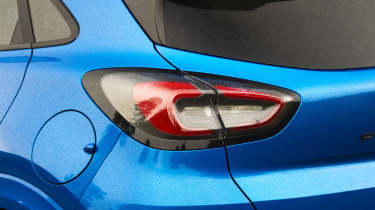 Facelifted Ford Puma being driven in the UK - rear tail light 