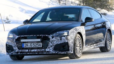 Audi A5 Sportback spies - winter front 3/4