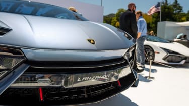 Lamborghini Lanzador concept Monterey Car Week nose