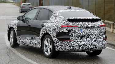 Audi Q4 Sportback e-tron (camouflaged) - rear 3/4