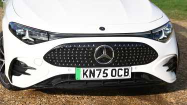 New Mercedes CLA being tested in the UK - grille 
