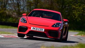 Porsche Cayman GT4 PDK - front cornering