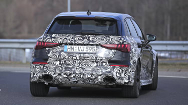 Audi RS3 2021 spy - rear