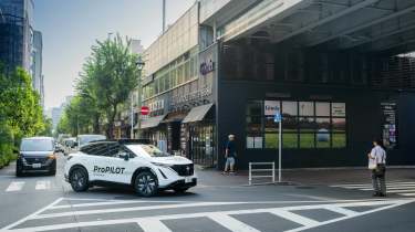 Nissan Pro Pilot self-driving car in Tokyo