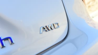 Lexus LS 500h 2018 review - AWD badge