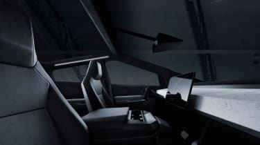Tesla Cybertruck - front seats