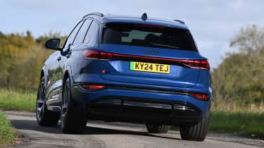 Audi Q6 e-tron - rear cornering 