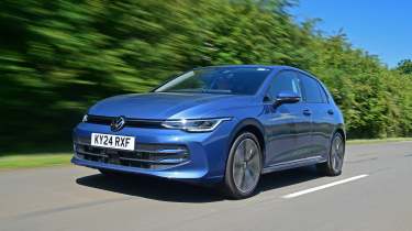 Volkswagen Golf facelift 2024 UK - front tracking