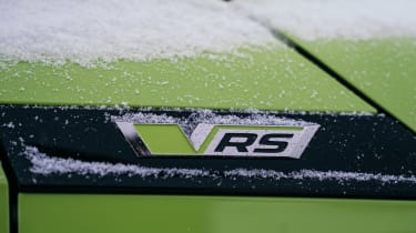 Skoda EV drift - vRS badge