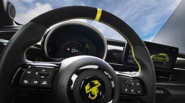 Abarth 600e - steering wheel