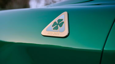 Alfa Romeo Stelvio Quadrifoglio 100th Anniversario badge