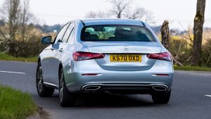 Mercedes E 220d Sport - rear cornering