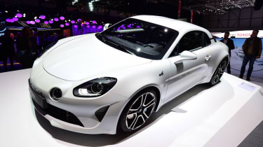 Alpine A110 Geneva show - front