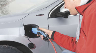 Volvo V60 plug-in charging point