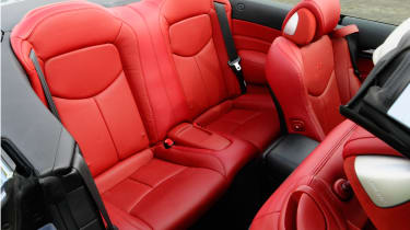 Infiniti G37 Convertible rear seats