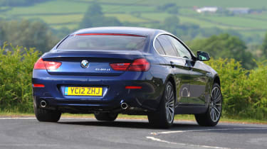BMW 640d Gran Coupe rear tracking
