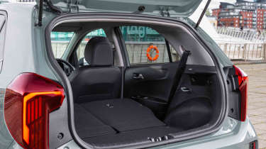 Kia Picanto - boot with rear seats fully folded