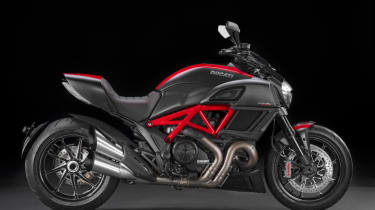 Ducati Diavel review - black and red side profile