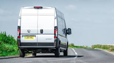 Vauxhall Movano Electric - rear cornering