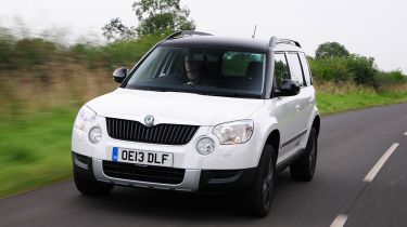 Skoda Yeti 1.6 TDI Elegance front action