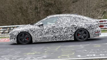 Audi S6 e-tron (camouflaged) - side action
