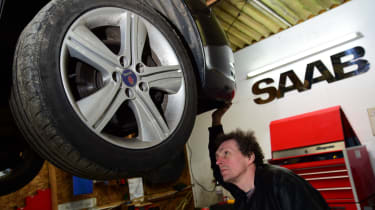 Saab alloy wheel