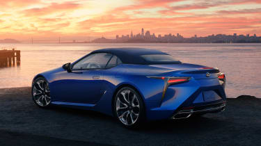 Lexus LC Convertible - rear roof up static