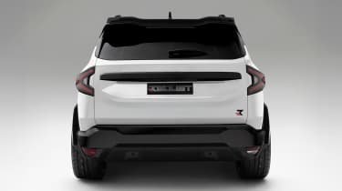Dacia Bigster Redust Sport Weiss rear end