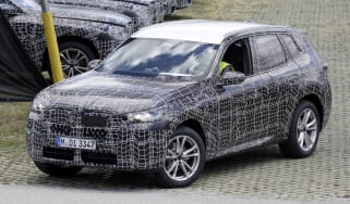 BMW X3 road testing - front/offside