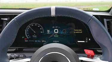 Alpine A390 - driver view