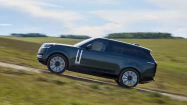 Range Rover Electric driving