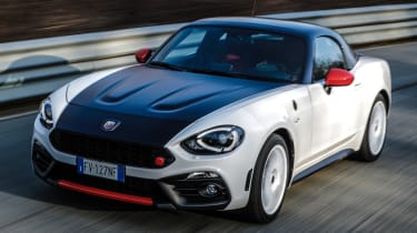 abarth 124 spider rally tribute tracking front