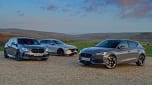 Cupra Leon, BMW 118i and Mazda 3 - front static