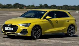 Audi A3 long term - front 3/4 on a test track
