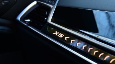BMW X5 illuminated dash insert