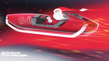 Sci-fi Santa&#039;s sleigh