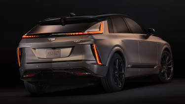 2026 Cadillac Lyriq-V - rear 3/4 studio