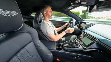 Richard Ingram driving the Aston Martin Vantage