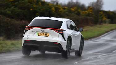 Toyota bZ4X - rear action