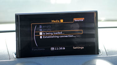 Audi A3 interior screen