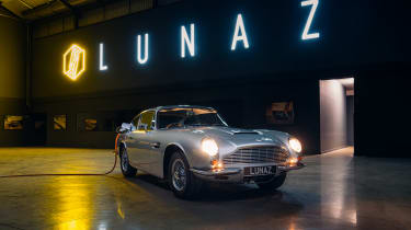 Lunaz Design Aston Martin DB6 at Aston Martin HQ