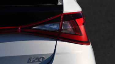 Hyundai i20 rear light detail